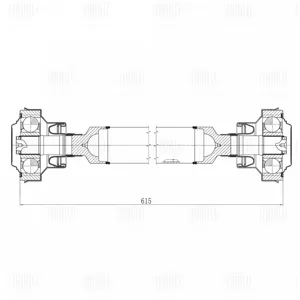 TRIALLI CD4103 Вал карданный VAG Touareg Cayenne Q7 02- перед.