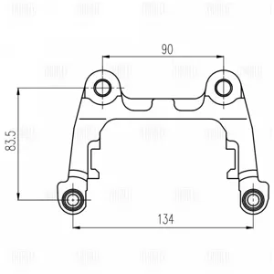 TRIALLI CF000816 Скоба тормозного суппорта VAG Golf A3 08- задн.