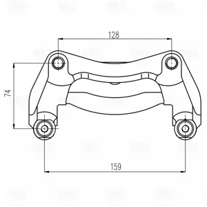 TRIALLI CF162169 Скоба тормозного суппорта Mitsubishi Carisma 95- перед.прав.