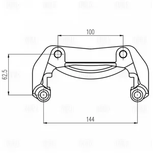 TRIALLI CF200103 Скоба тормозного суппорта Opel Vectra 02- перед.