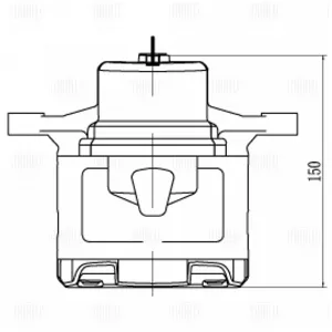 TRIALLI CF201202 Суппорт торм. Hyundai Tucson III (15-)IV (18-) перед. прав. d=60мм (CF 201202)
