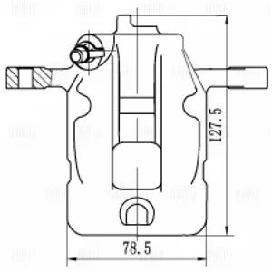 TRIALLI CF202802 Суппорт торм. Hyundai Santa Fe (00-)Trajet (00-) зад. прав. d=38мм (CF 202802)