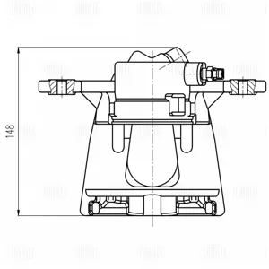 TRIALLI CF204501 Тормозной суппорт BMW 1(E81)(E87) перед.лев.
