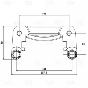 TRIALLI CF206003 Скоба тормозного суппорта Opel Insignia 08- задн.