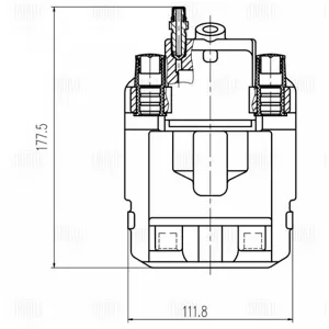 TRIALLI CF207702 Тормозной суппорт BMW X5(E70)X6(E71) задн.прав.