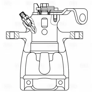 TRIALLI CF208702 Суппорт торм. Opel Astra G (98-) (тс TRW) зад. прав. d=34мм (до 2004 г.) (CF 208702)