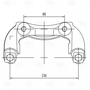 TRIALLI CF350146 Скоба тормозного суппорта Lada 2110 перед.