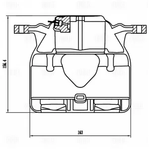 TRIALLI CF800043 СУППОРТ Geely Monjaro 21- ПЕРЕДНИЙ ЛЕВЫЙ D=60ММ