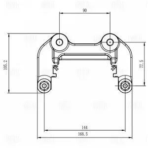 TRIALLI CF800096 Скоба тормозного суппорта Jetour Dashing задн.