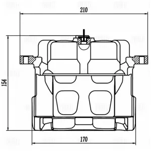 TRIALLI CF800103 Cуппорт тормозной Jetour X90 Plus 21- перед.лев.