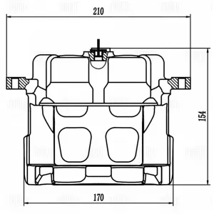 TRIALLI CF800104 Тормозной суппорт Jetour X90 Plus 21- перед.прав.