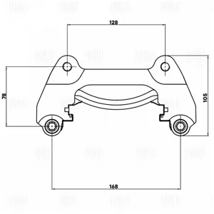 TRIALLI CF800129 Скоба тормозного суппорта Jac JS4 22- перед.
