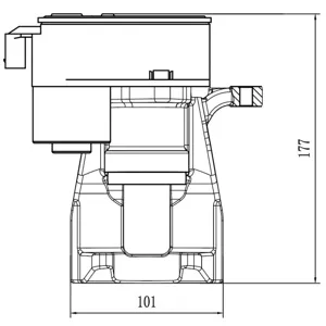 TRIALLI CF800158 Суппорт тормозной GEELY EMGRAND прав.