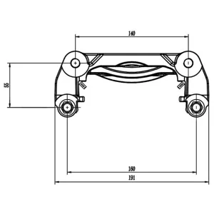 TRIALLI CF800162 Скоба тормозного суппорта Geely Emgrand перед.