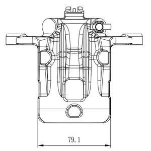 TRIALLI CF800227 Тормозной суппорт SsangYong Actyon 10- прав.