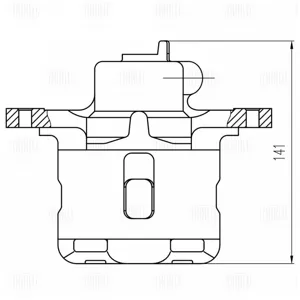 TRIALLI CF800526 Тормозной суппорт Hyundai Terracan 01- лев.