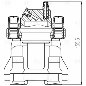 TRIALLI CF800533 Тормозной суппорт Mercedes E(W211) прав.