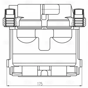 TRIALLI CF800548 Тормозной суппорт Mercedes M(W166) перед.прав.
