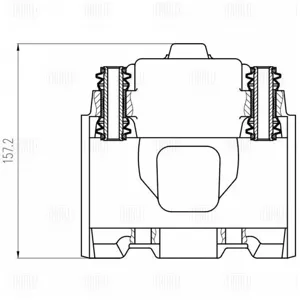 TRIALLI CF800550 Тормозной суппорт Mercedes M(W163) перед.лев.