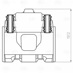TRIALLI CF800551 Cуппорт тормозной Mercedes M(W163) перед.прав.