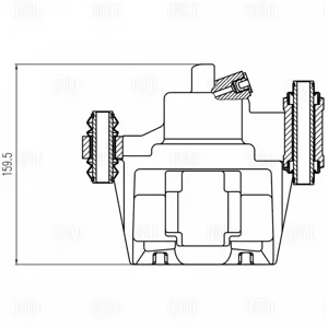TRIALLI CF800572 Тормозной суппорт Mercedes Sprinter 95- прав.