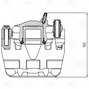 TRIALLI CF800586 Тормозной суппорт Mercedes E(W212) перед.лев.
