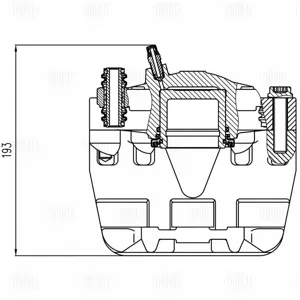 TRIALLI CF800587 Тормозной суппорт Mercedes E(W212) перед.прав.