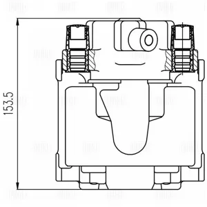 TRIALLI CF800599 Тормозной суппорт Mercedes E(W210) перед.прав.