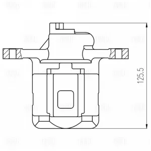 TRIALLI CF800614 Суппорт торм. Hyundai Elantra IV (06-) зад. прав. d=30мм (CF 800614)