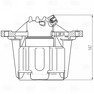 TRIALLI CF800623 Тормозной суппорт Peugeot 206 98- перед.прав.