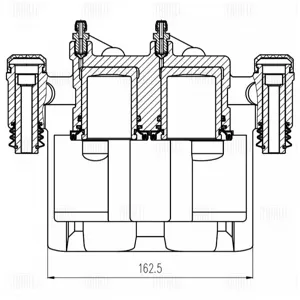 TRIALLI CF800625 Суппорт торм. Fiat Ducato 244 (02-)250 (06-) перед. лев. d=4448мм (CF 800625)