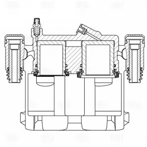 TRIALLI CF800628 Тормозной суппорт Fiat Ducato 02- перед.лев.