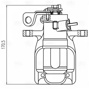 TRIALLI CF800634 Тормозной суппорт Peugeot 308 07- лев.