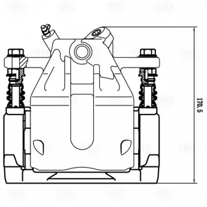 TRIALLI CF800650 Тормозной суппорт Lada Vesta 15- перед.прав.