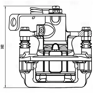 TRIALLI CF800659 Тормозной суппорт Hyundai Solaris 10- прав.
