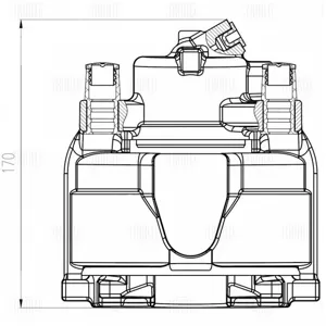 TRIALLI CF800665 Тормозной суппорт Renault Scenic 03- перед.прав.