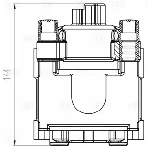 TRIALLI CF800668 Тормозной суппорт Land Rover Range Rover 02- прав.