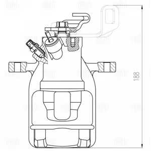 TRIALLI CF800671 Cуппорт тормозной Mini Countryman (10-) d=38мм зад лев