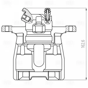 TRIALLI CF800676 Суппорт торм. Land Rover Discovery III (04-)IV (09-) Range Rover Sport I (05-) зад. лев. d=