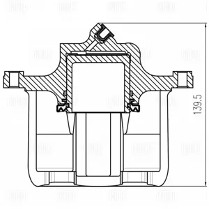 TRIALLI CF800680 Тормозной суппорт Skoda FELICIA 94- перед.прав.