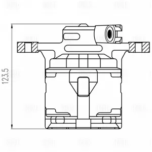 TRIALLI CF800682 Суппорт торм. Subaru Forester SH (08-) Impreza G12 (08-)G13 (11-) зад. лев. d=38мм (CF 8006