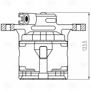 TRIALLI CF800683 Суппорт торм. Subaru Forester SH (08-) Impreza G12 (08-)G13 (11-) зад. прав. d=38мм (CF 800