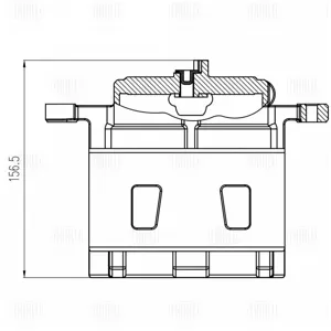TRIALLI CF800688 Тормозной суппорт Subaru Outback 14- перед.лев.