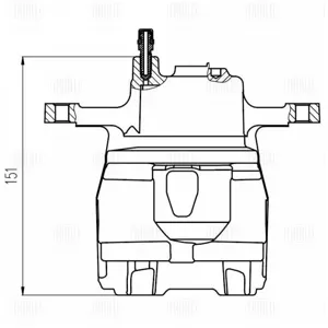 TRIALLI CF800697 Тормозной суппорт Toyota YARIS 05- перед.лев.