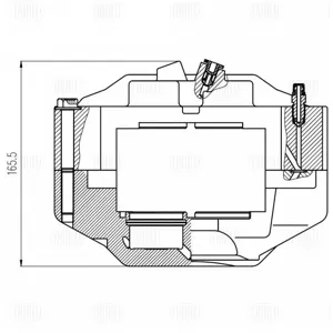TRIALLI CF800701 Тормозной суппорт Toyota HILUX 05- перед.прав.