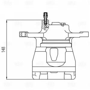 TRIALLI CF800709 Тормозной суппорт Toyota ALLION 07- перед.лев.
