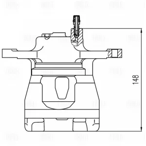 TRIALLI CF800710 Тормозной суппорт Toyota ALLION 07- перед.прав.