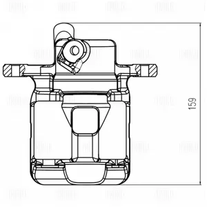 TRIALLI CF800712 Тормозной суппорт Toyota Land Cruiser 98- лев.