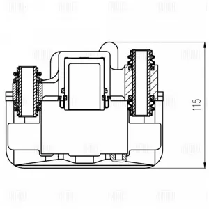 TRIALLI CF800719 Тормозной суппорт Toyota Corolla 01- прав.