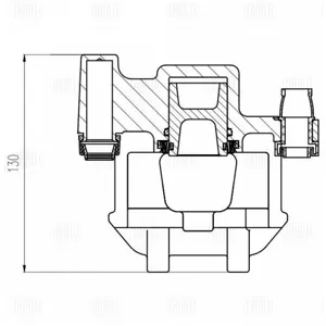 TRIALLI CF800721 Cуппорт тормозной Toyota PRIUS 03- лев.